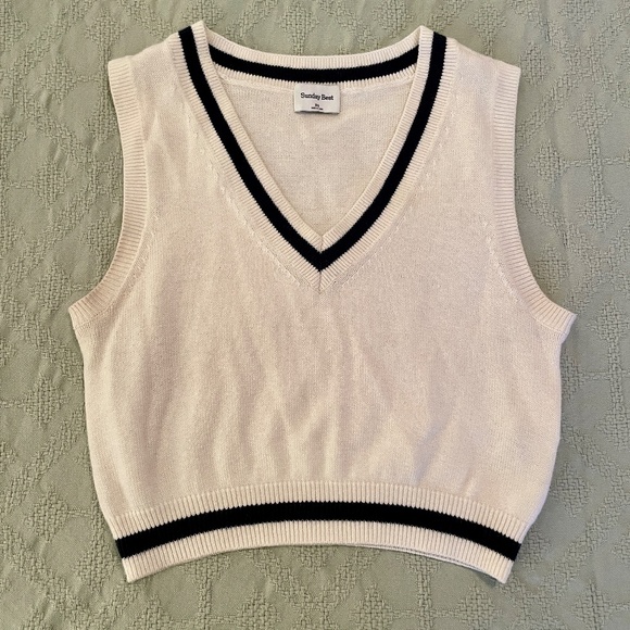 Sunday Best Aritzia Merino Wool Sweater Vest - Picture 1 of 4